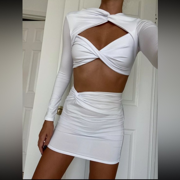 Brand New Two Piece Skirt and Top Set 🤍🤍🤍 - Picture 3 of 4